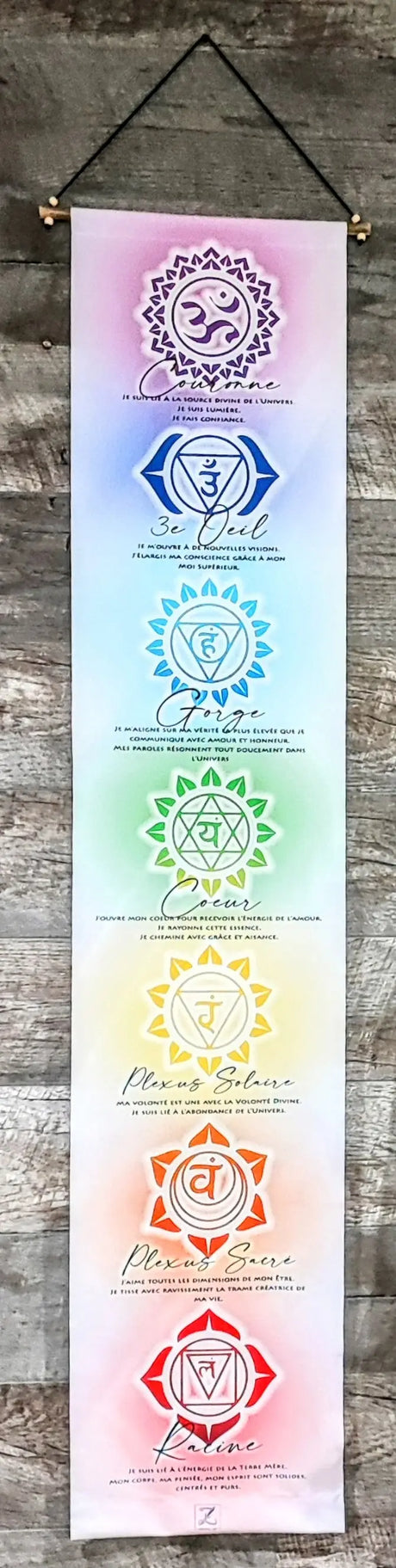 Banner -Chakras -French -White