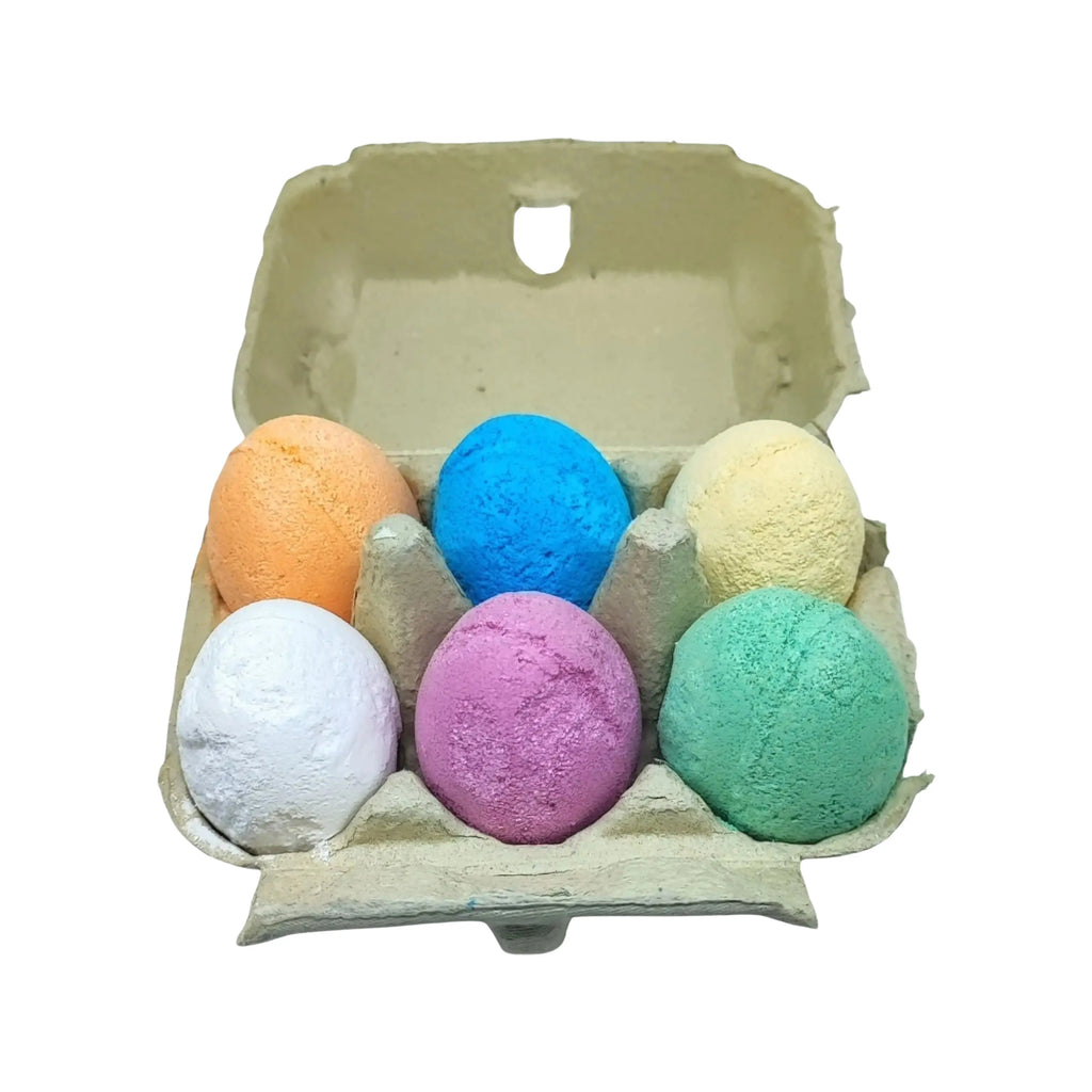 Bath Bomb -Gift Set -Fruity Eggs Shape -6 Bath Bombs -Bath & Body Gift Sets -Aromes Evasions 