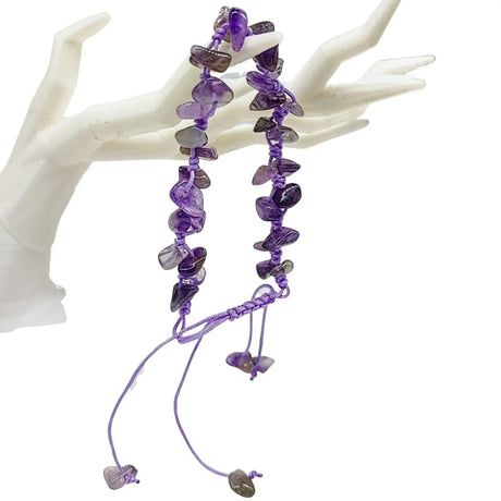Bracelet -Amethyst -Chips -Ajustable