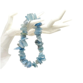 Bracelet -Aquamarine -Natural Shape -Chips