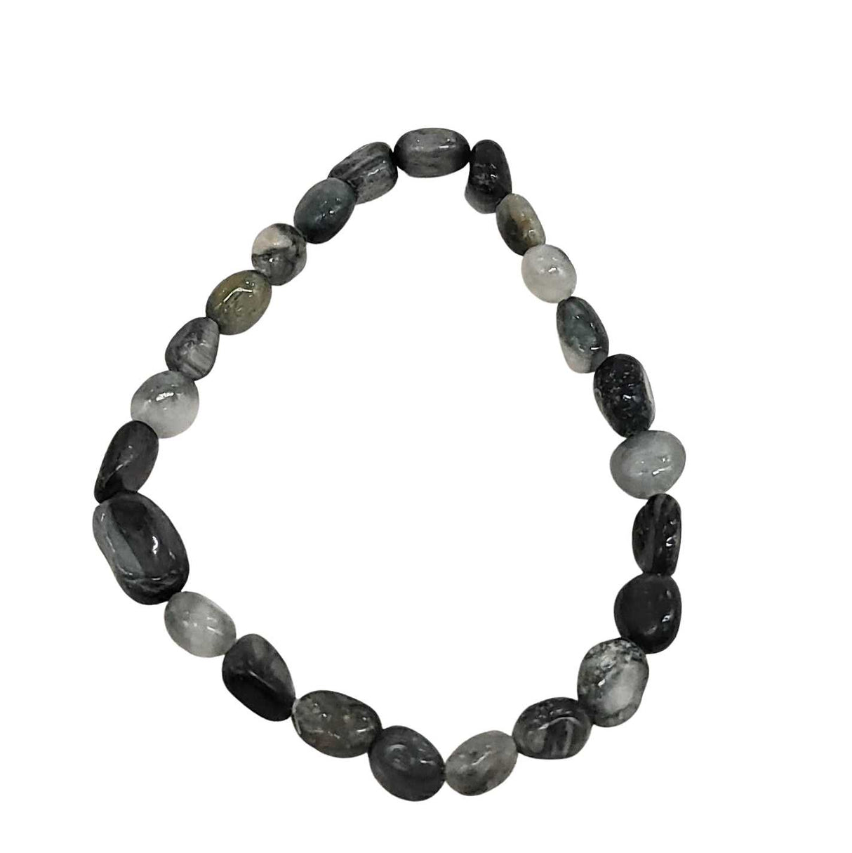 Bracelet -Blue Tiger Eye -Small Natural Shape Stones