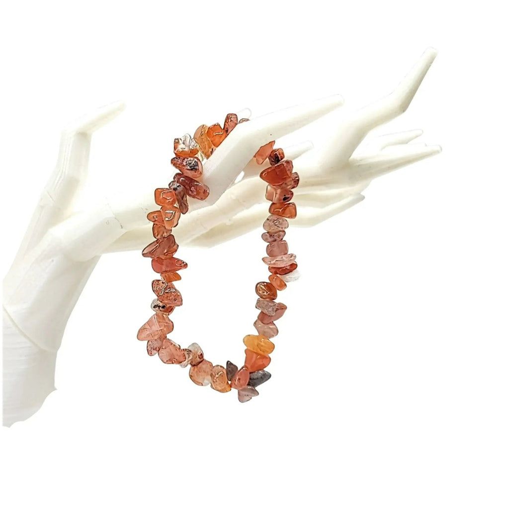 Bracelet -Carnelian & Red Agate -Chip -Chip -Aromes Evasions 