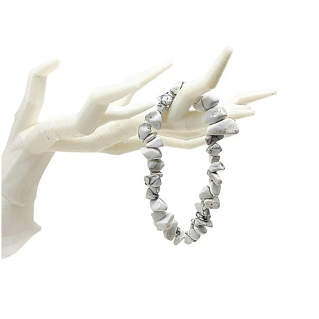 Bracelet -Howlite -Chips