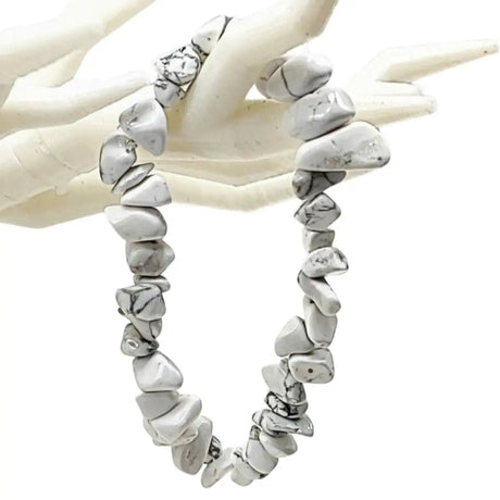 Bracelet -Howlite -Chips