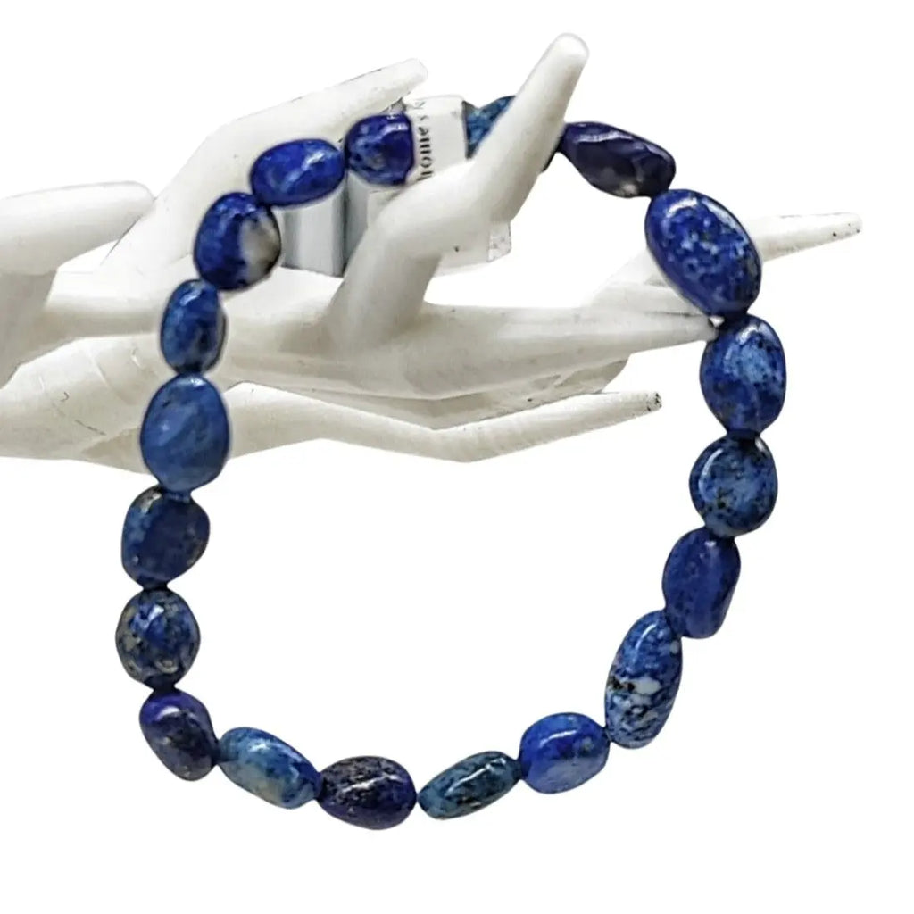 Bracelet -Lapis Lazuli -Small Natural Shape Stone -Small Natural Shape -Aromes Evasions 