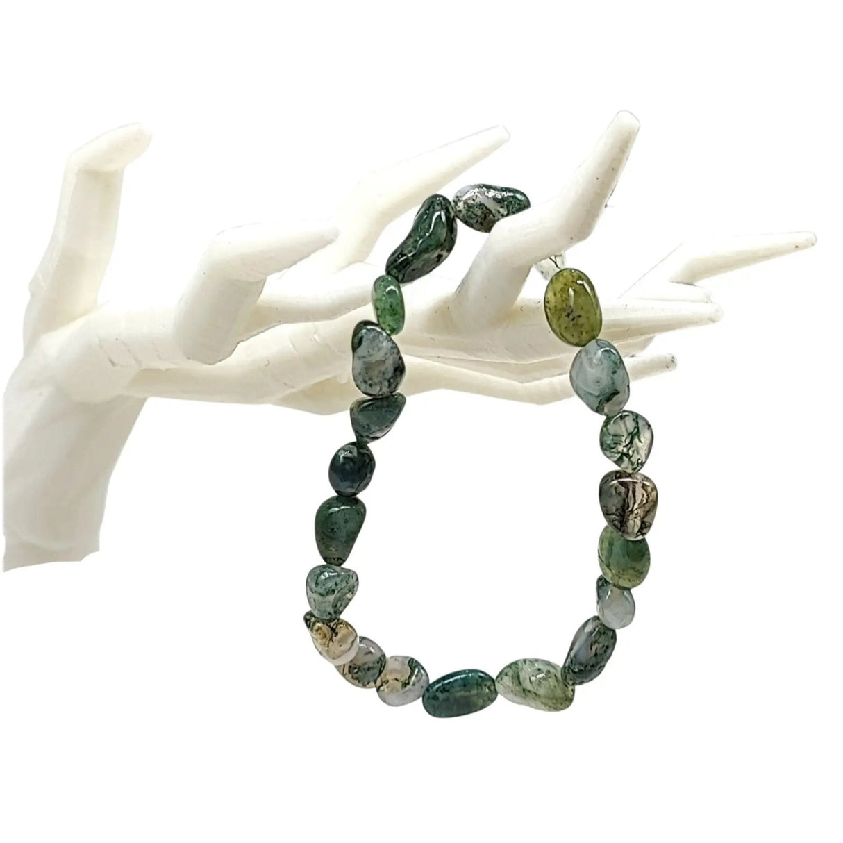 Bracelet -Moss Agate -Natural Shape