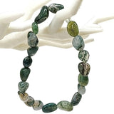 Bracelet -Moss Agate -Natural Shape