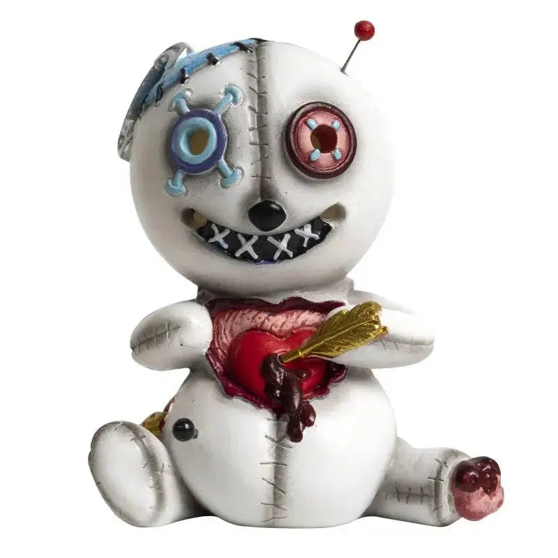 Incense Burner -Cone -Ceramic -Broken Hearted Voodoo Doll