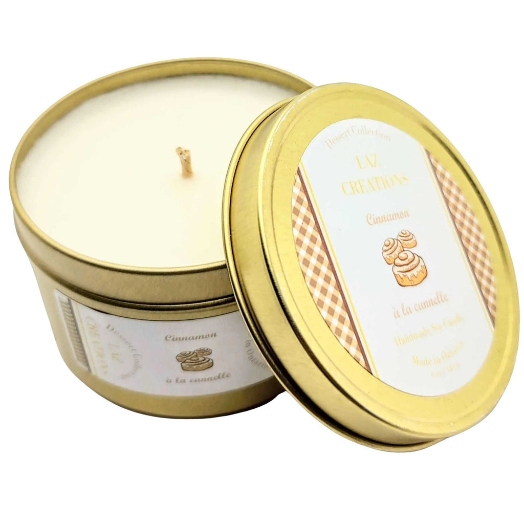 CLEARANCE -Soy Candle -Cinnamon -6oz -Clearance 6oz -Aromes Evasions 