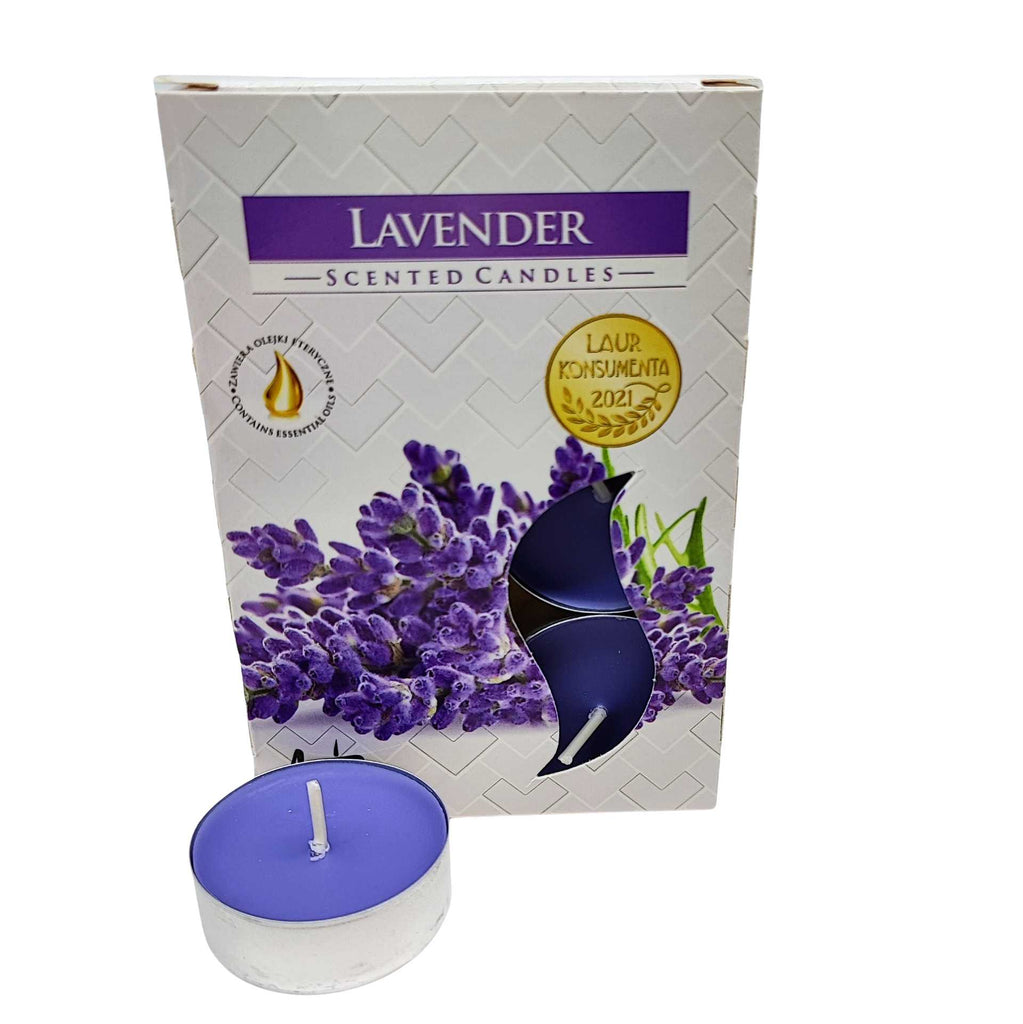 Candle -Scented Tealights -Set of 6 -Lavender