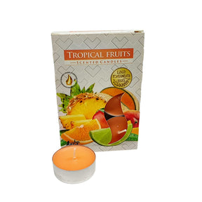 Candle -Scented Tealights -Set of 6 -Tropical Fruit