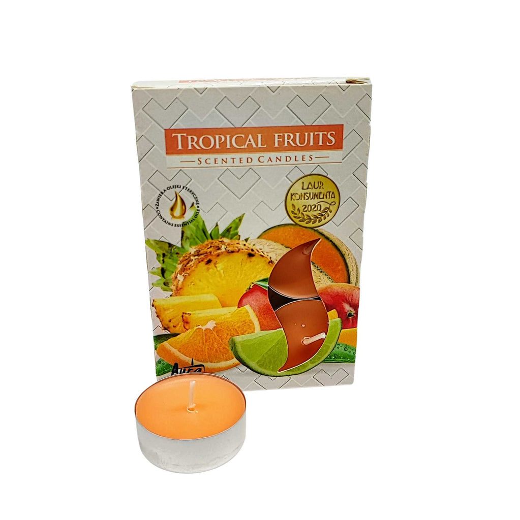 Candle -Scented Tealights -Set of 6 -Tropical Fruit