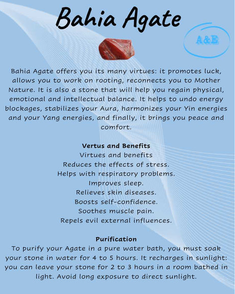 Descriptive Cards -Precious Stones & Crystals -Agate Bahia