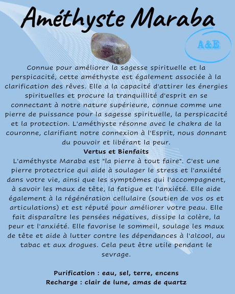 Descriptive Cards -Precious Stones & Crystals -Amethyst Maraba Default Title