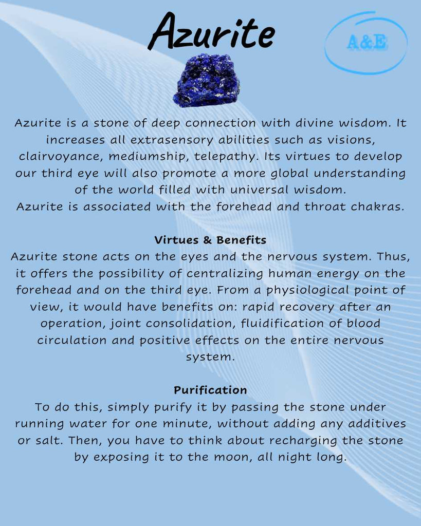 Descriptive Cards -Precious Stones & Crystals -Azurite