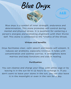 Descriptive Cards -Precious Stones & Crystals -Blue Onyx Default Title