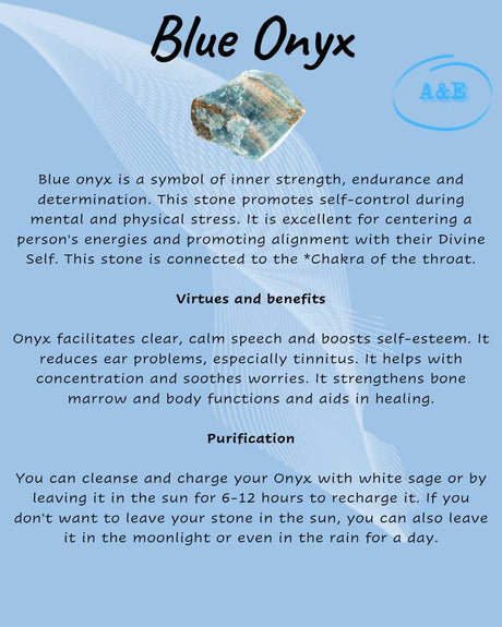 Descriptive Cards -Precious Stones & Crystals -Blue Onyx Default Title