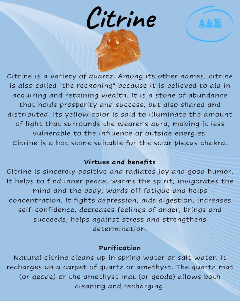Descriptive Cards -Precious Stones & Crystals -Citrine