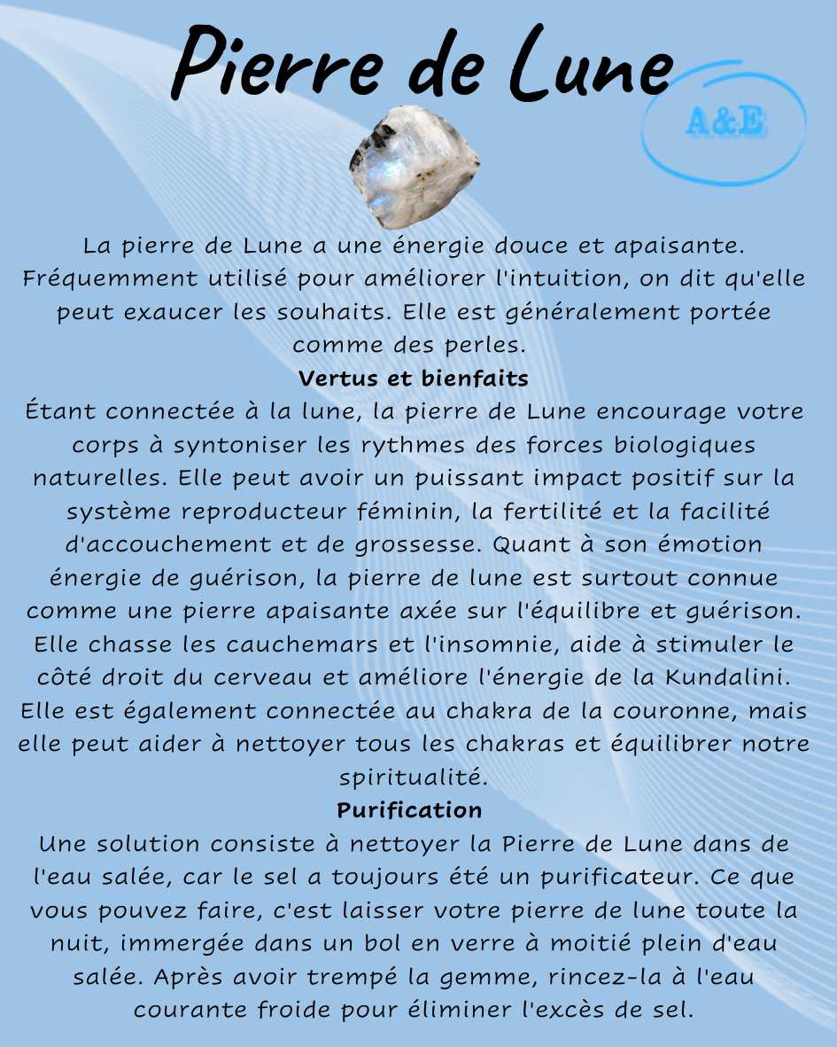 Descriptive Cards -Precious Stones & Crystals -Moonstone Default Title