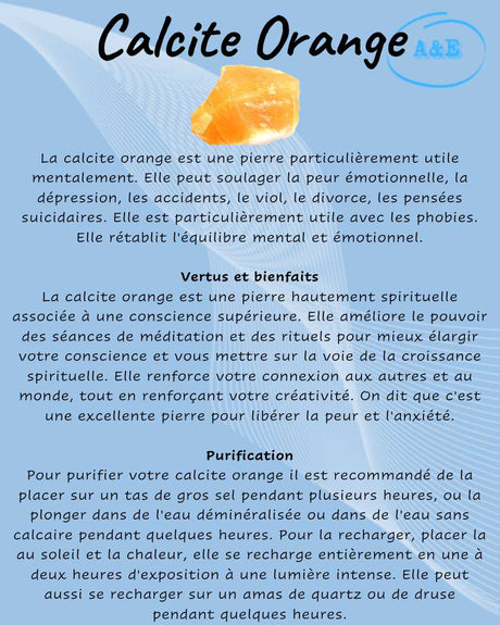 Descriptive Cards -Precious Stones & Crystals -Orange Calcite Default Title