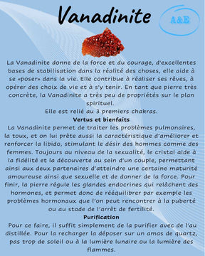 Descriptive Cards -Precious Stones & Crystals -Vanadinite