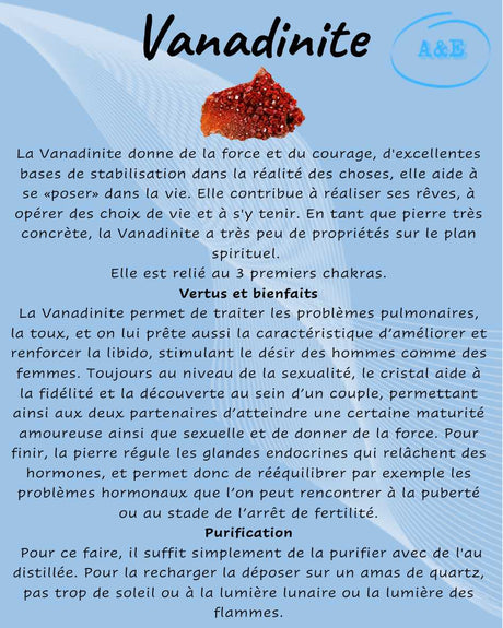 Descriptive Cards -Precious Stones & Crystals -Vanadinite