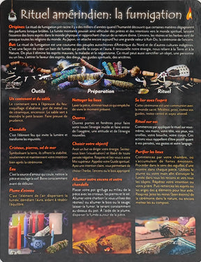 Descriptive Charts -Native American Smudging Ritual French