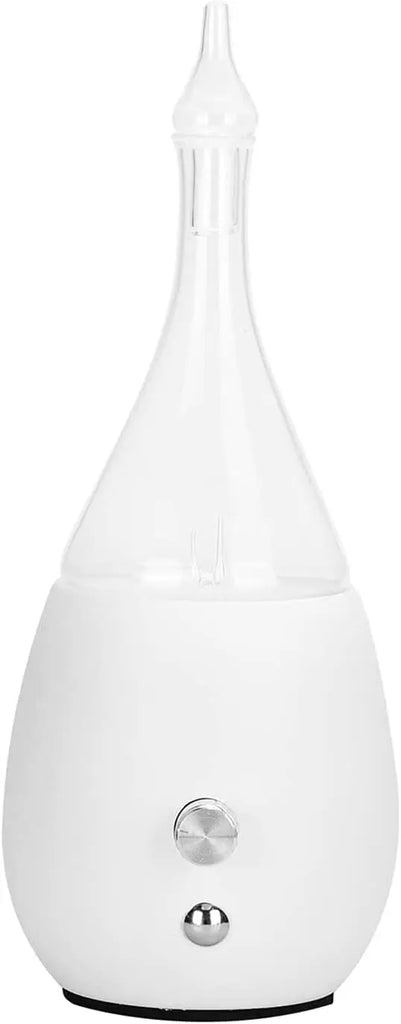 Diffuser -Nebulizer -Glass -White Wood Base -Oval