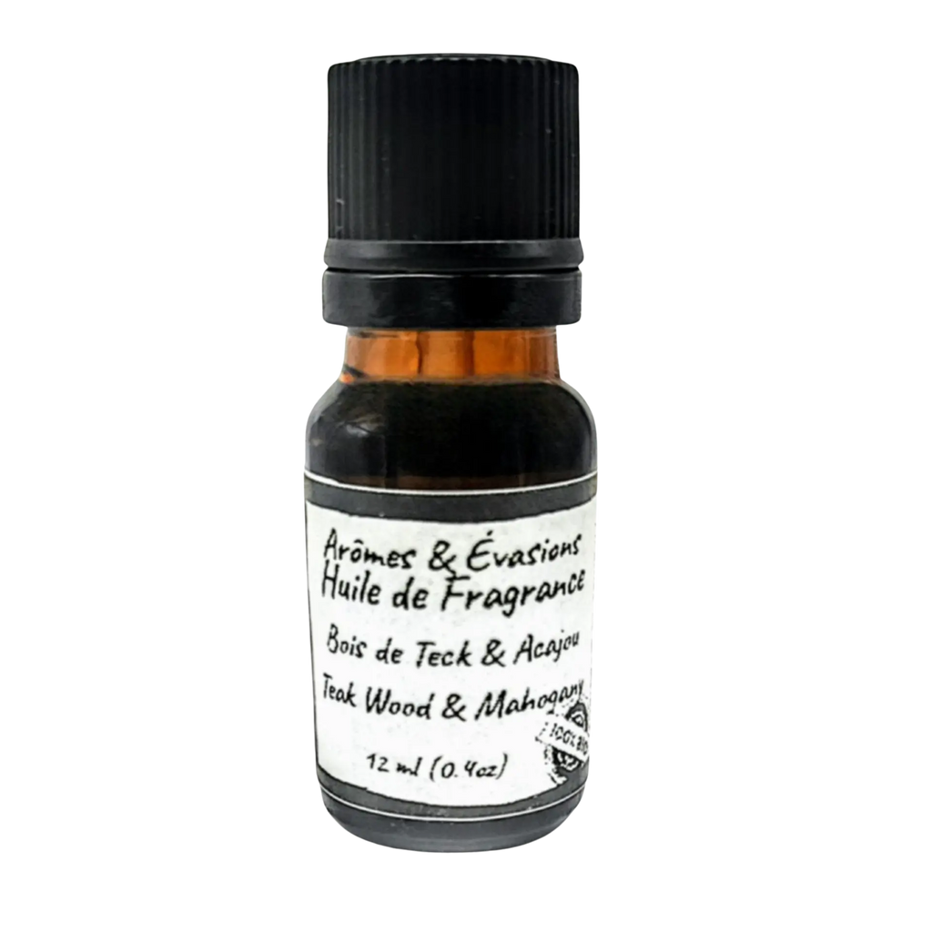 Fragrance Oil -Teak & Mahogany Wood -Woody Scent -Aromes Evasions 