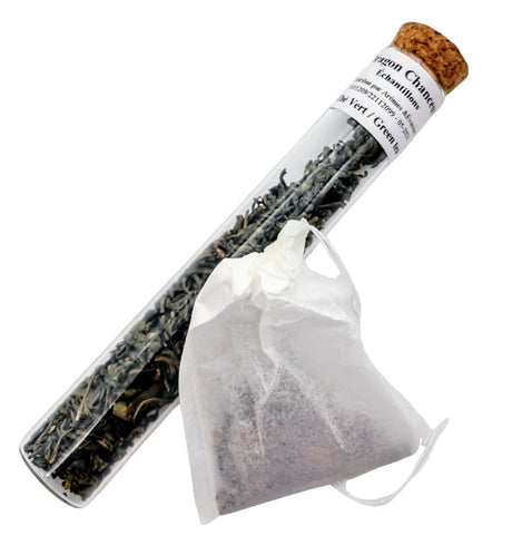 Green Tea -Lucky Dragon Hyson -Tea Samples Tea Bags Sample 4 Bags