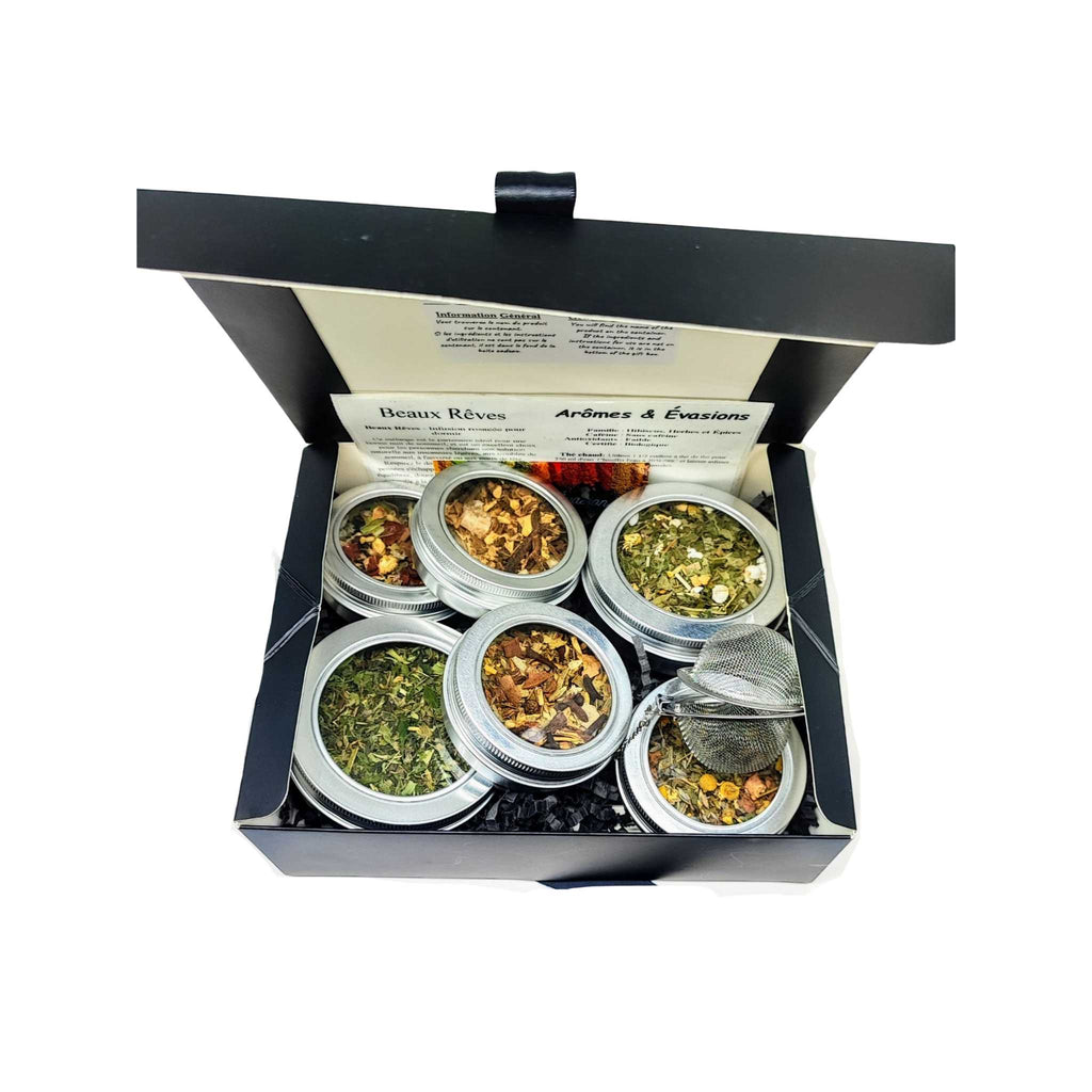 Herbal Tea -Relaxation Discovery Box -Loose Tea -Herbal Tea -Aromes Evasions 