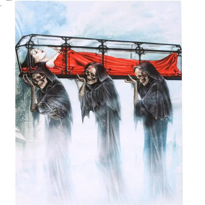 Home Decor -Canvas Plaque -In Arcadia Ego