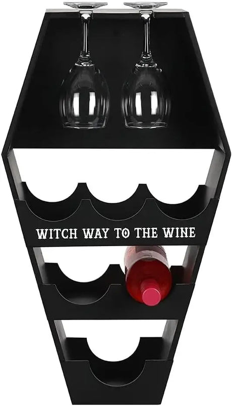 Home Decor -Coffin -Wine Shelf