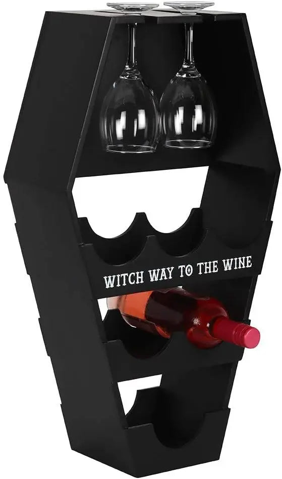 Home Decor -Coffin -Wine Shelf