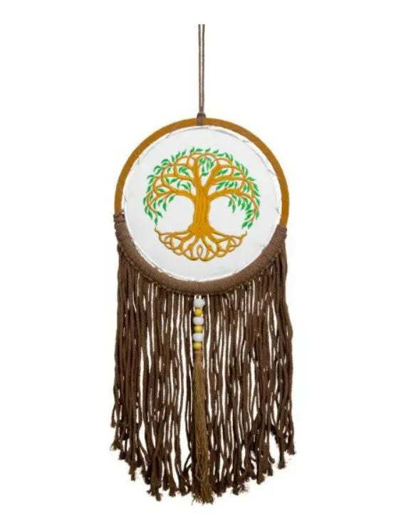 Home Decor -Embroidered -Tree Of Life -Fringe