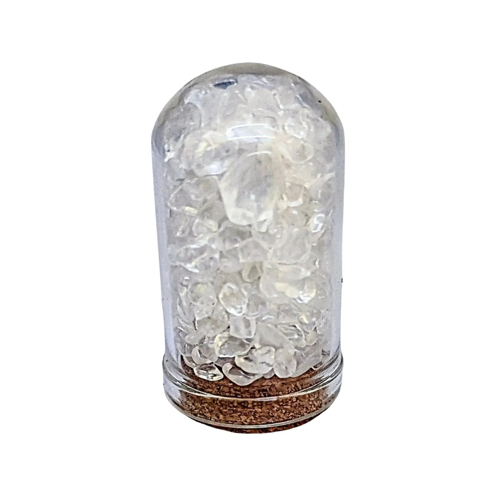 Home Decor -Small Decorative Bell -Clear Crystal Quartz -15ml