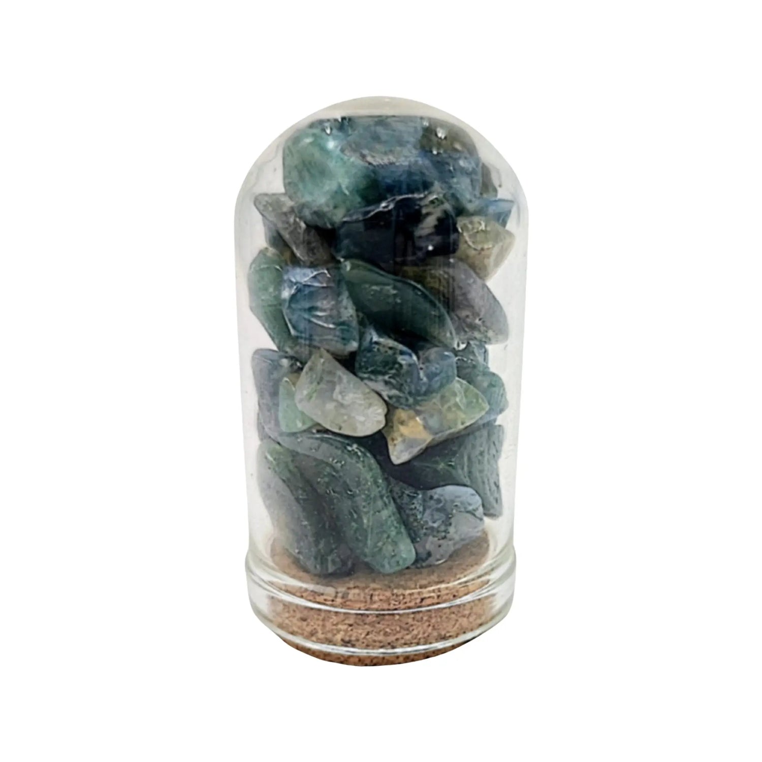 Home Decor -Small Decorative Bell -Moss Agate -15ml