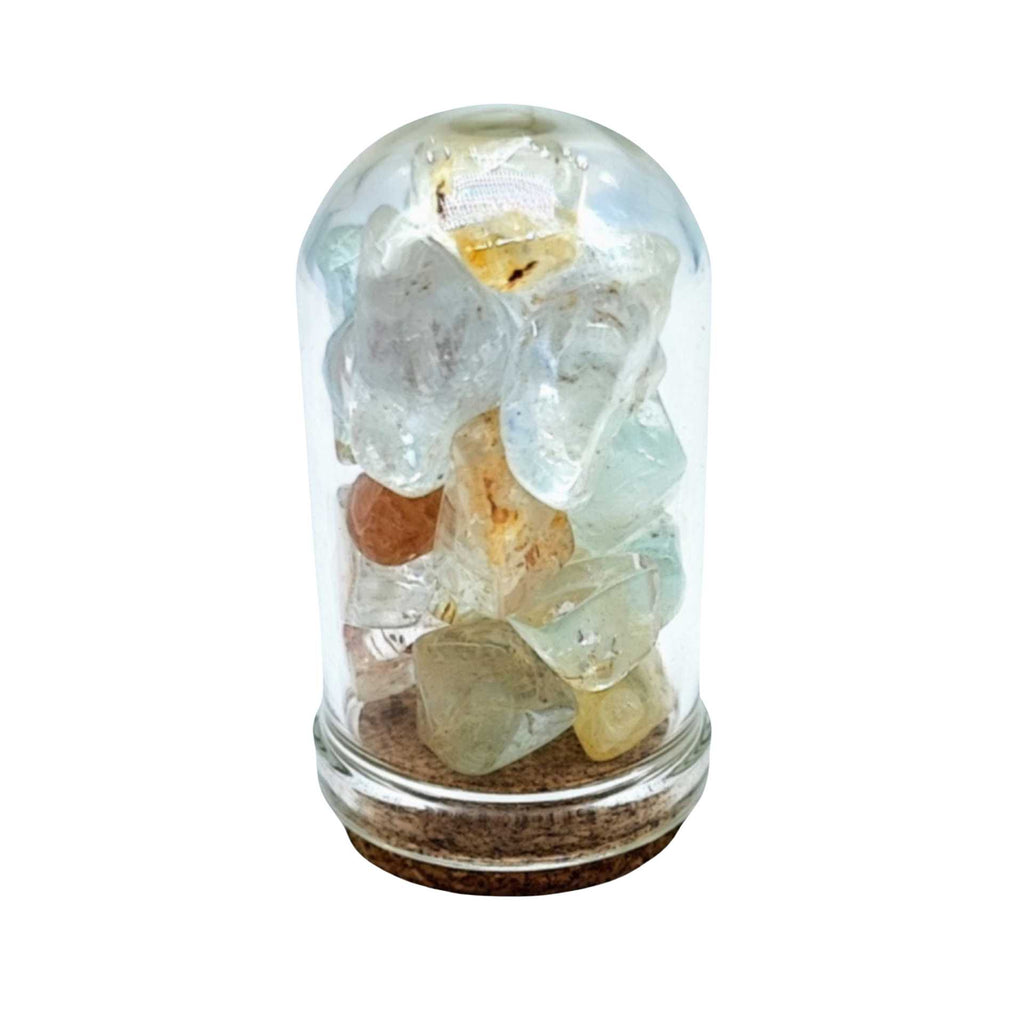 Home Decor -Small Decorative Bell -Topaz Natural -15ml -Gemstone Bell -Aromes Evasions 