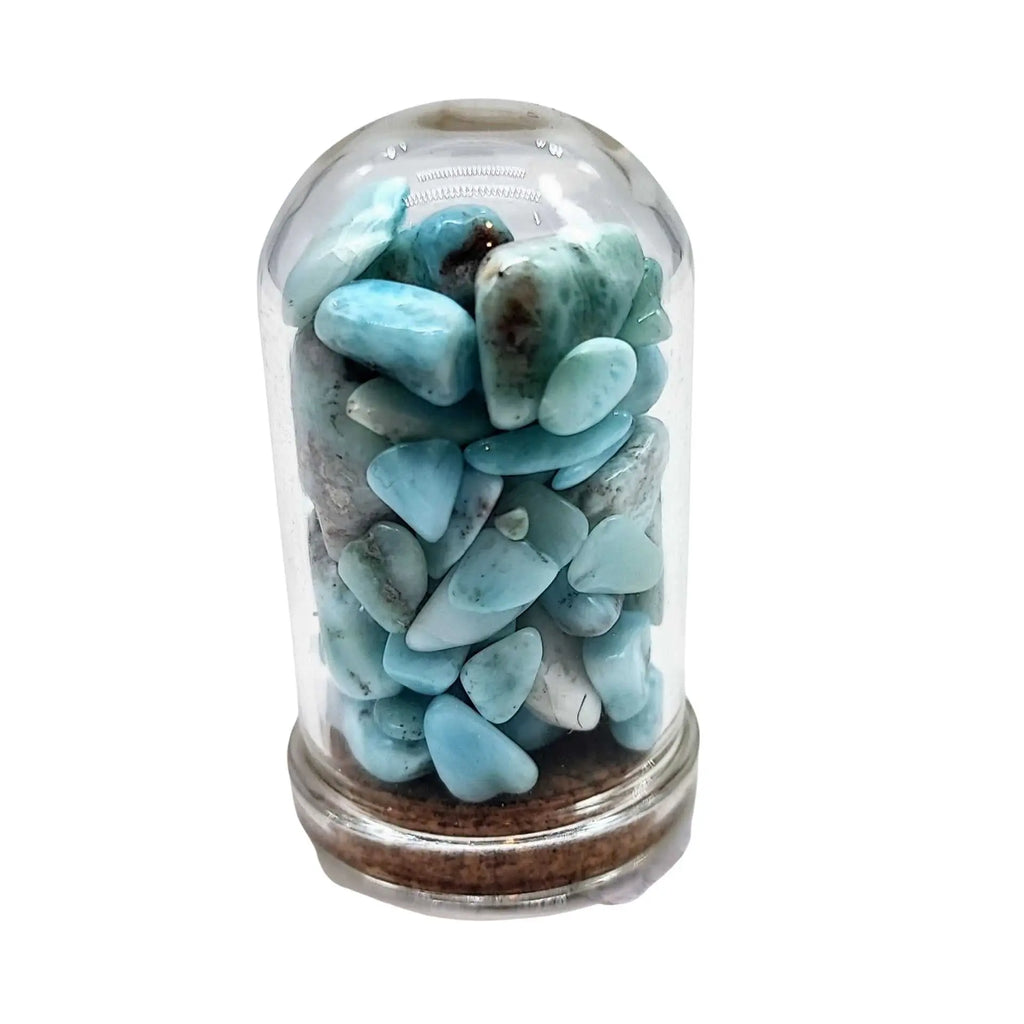 Home Decor -Small Decorative Bell -Turquoise -15ml -Crystal Specimen -Aromes Evasions 