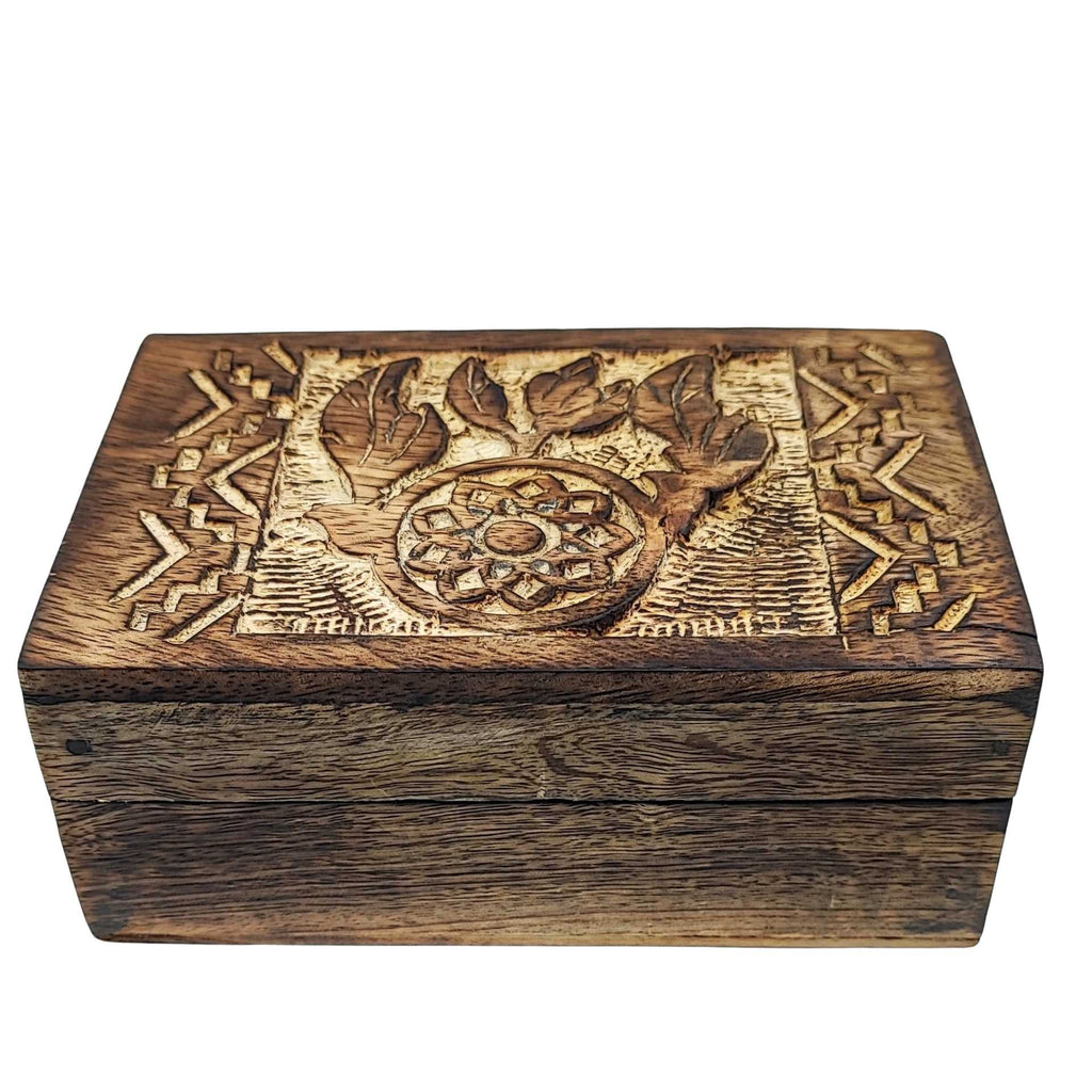 Home Decor -Wood Box -3 D Carved -Dream Catcher
