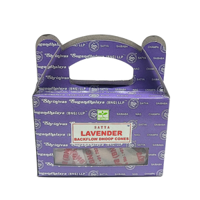 Incense - Satya - Backflow Cones - Lavender - 24 Cones