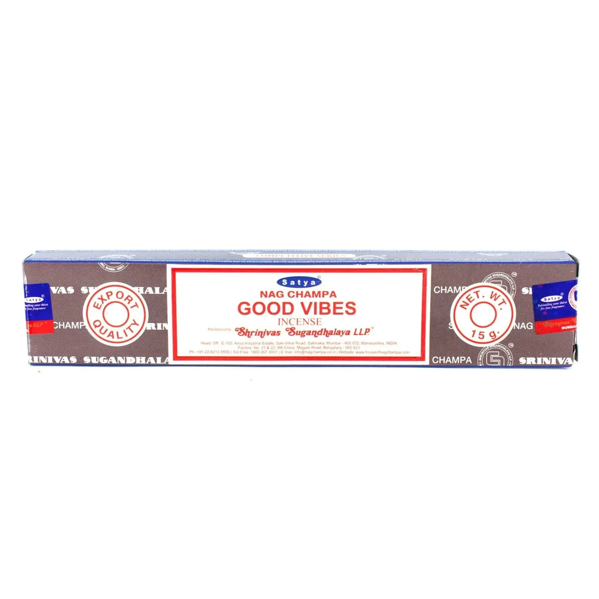 Incense Sticks - Satya - Good Vibes - Box of 15g