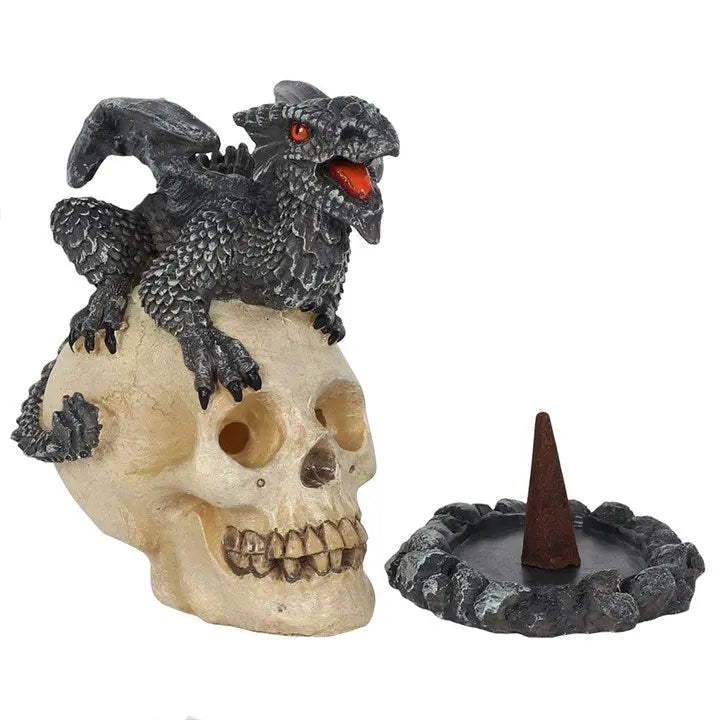 Incense Burner -Cone -Black Dragon