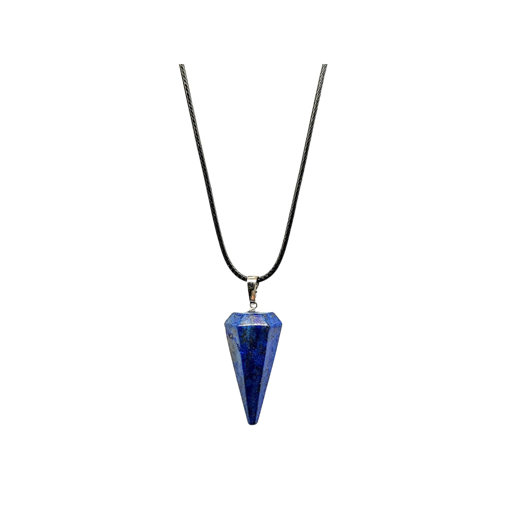 Necklace -Cone -Lapis Lazuli -Cone Shape -Aromes Evasions 