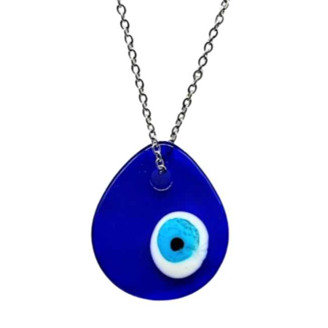 Necklace -Evil Eye Protection -Water Drop Shape -Evil Eye Protection -Aromes Evasions 