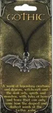 Necklace -Gothic Amulet Charm -Bat
