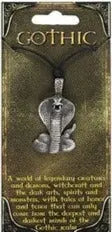 Necklace -Gothic Amulet Charm -Cobra