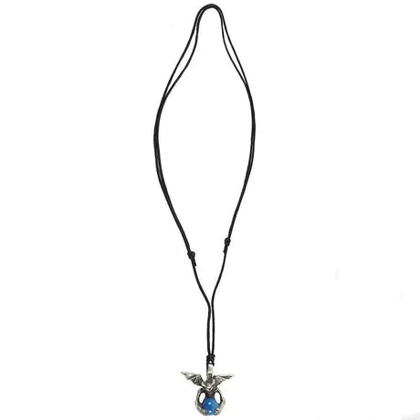 Necklace -Gothic Amulet Charm -Hand Holding Skull