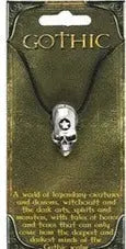Necklace -Gothic Amulet Charm -Skull