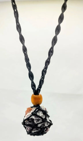 Necklace -Mesh Gemstone -Lepidolite
